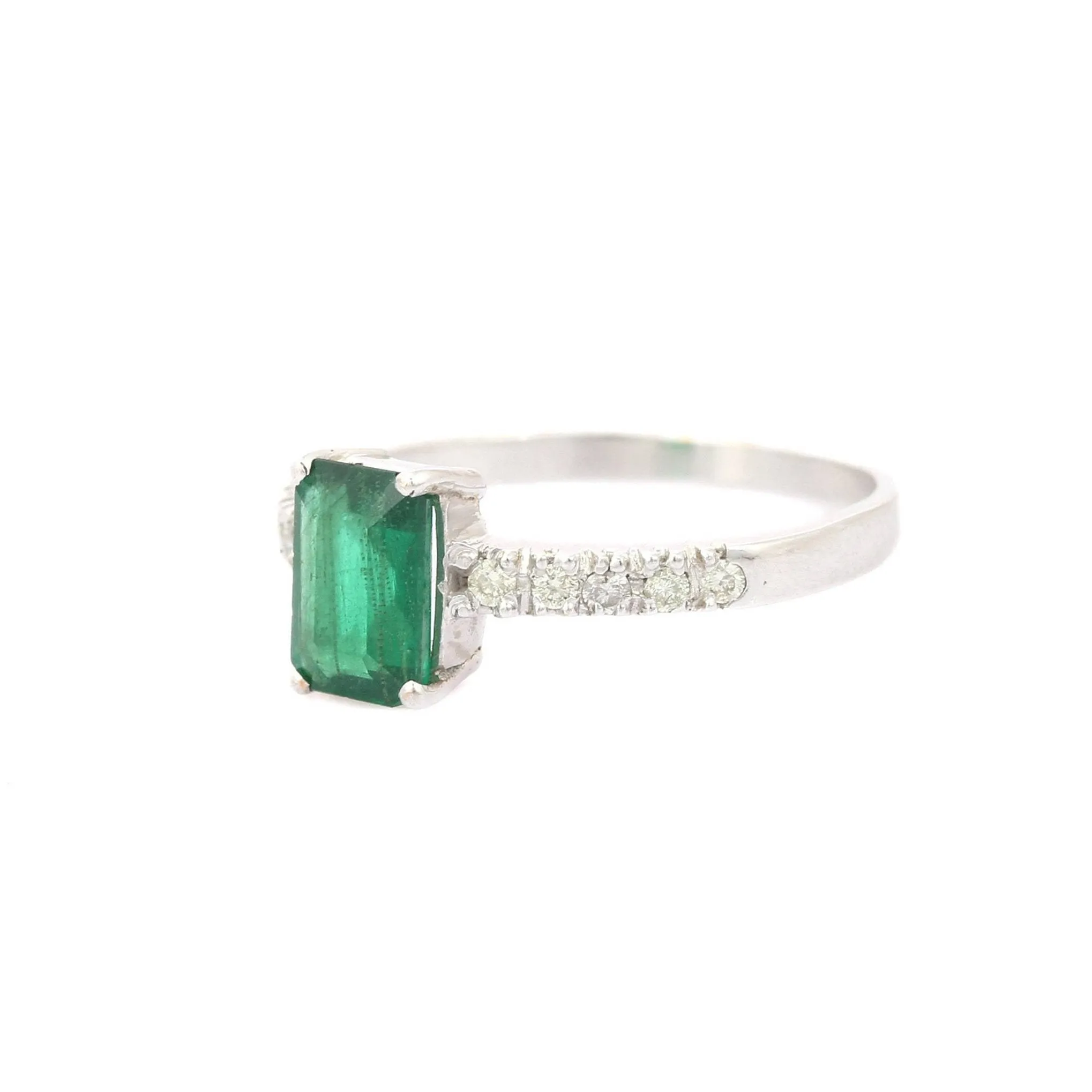 14K Gold Emerald Ring