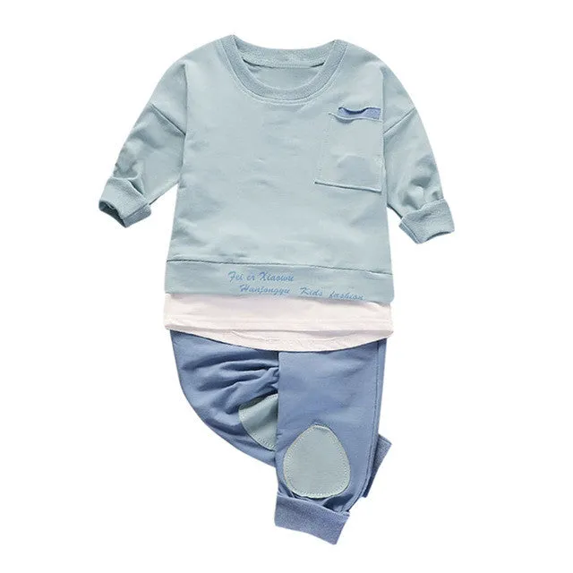 2 Piece Shirt and Patch Pants Baby Boy or Girl Set *Toy and Shoes not Included*