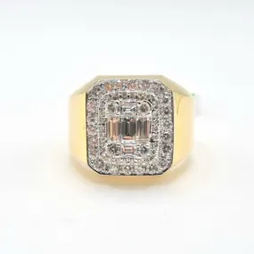 3 CT Octagon Diamond Men’s Ring