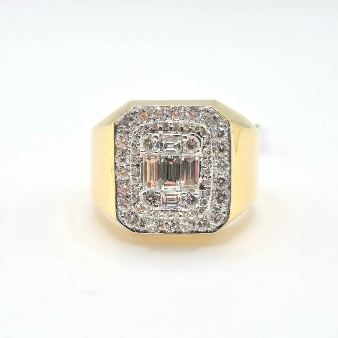 3 CT Octagon Diamond Men’s Ring