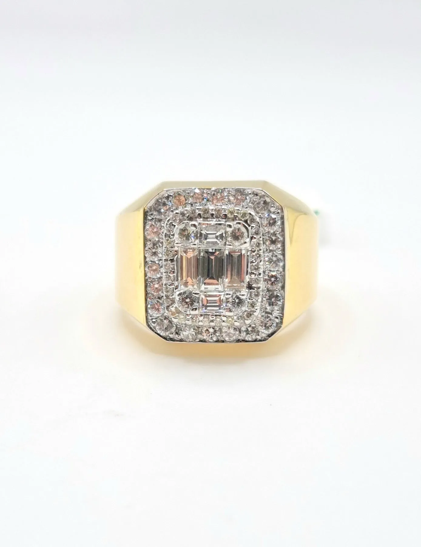 3 CT Octagon Diamond Men’s Ring