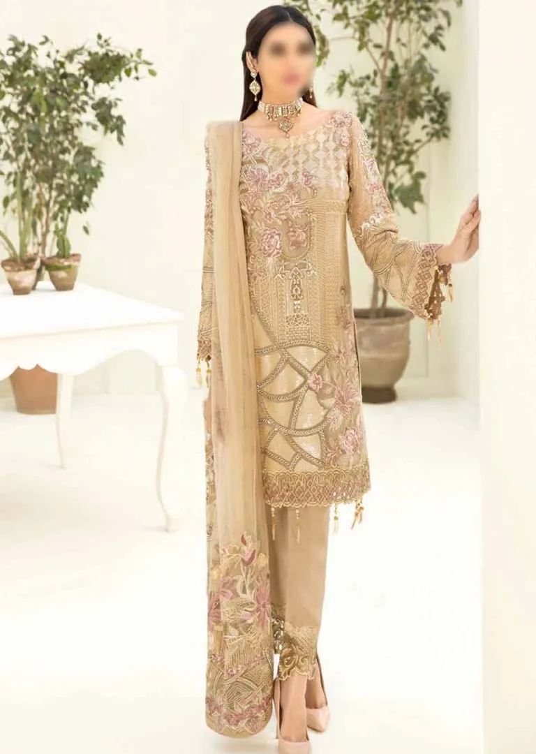 A-312R - Readymade - Chevron Vol 3 Chiffon Collection by Ramsha 2021