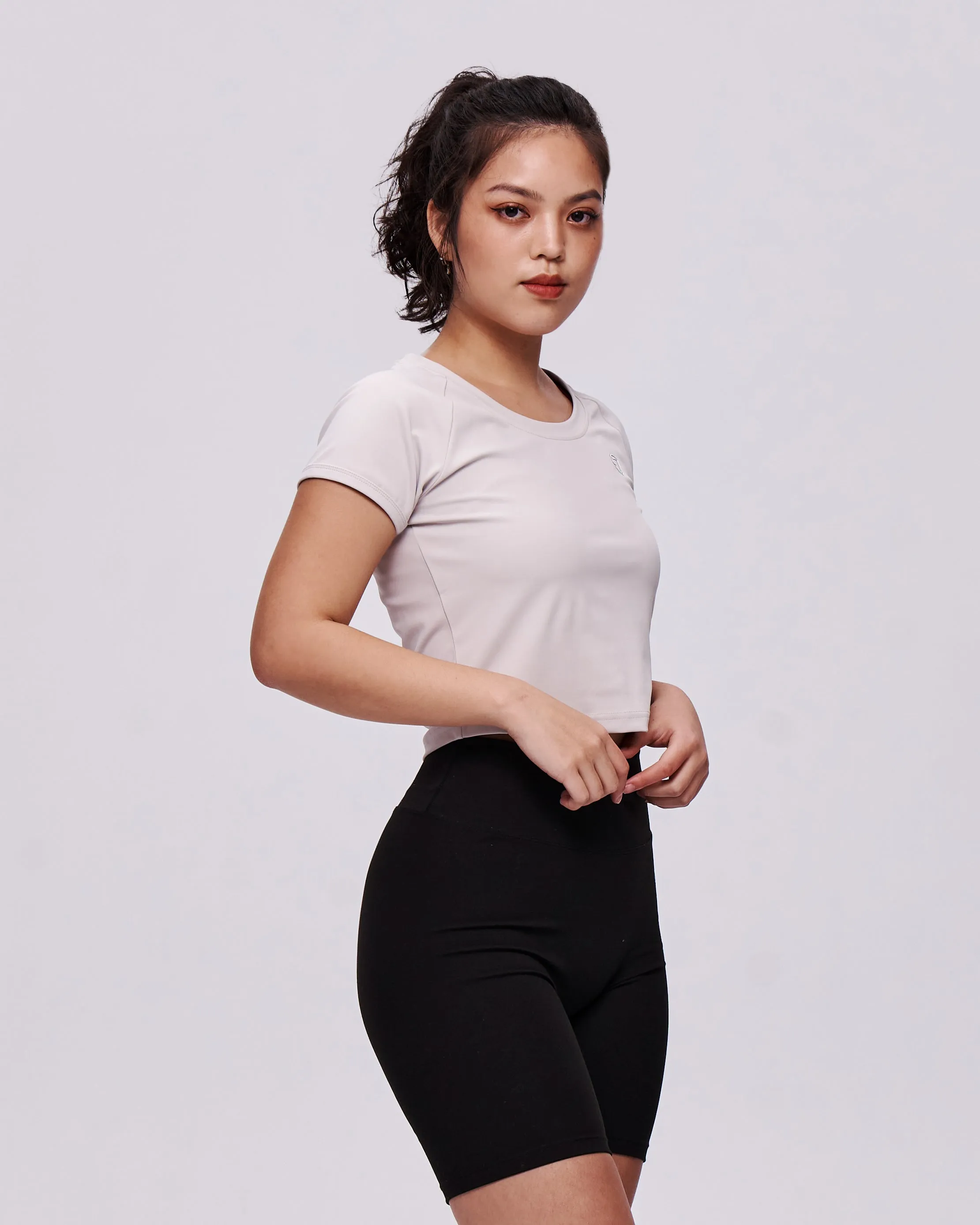 Adapt Scoop Neckline Crop Top