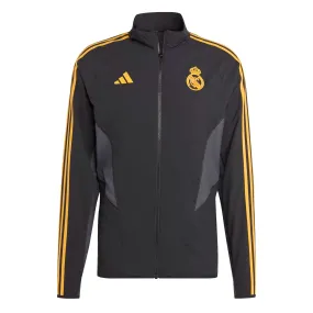 adidas Men's Real Madrid 2023/24 Anthem Jacket Black/Yellow