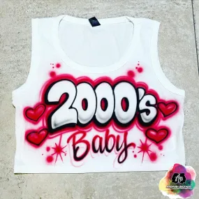 Airbrush 2000s Baby Crop Top