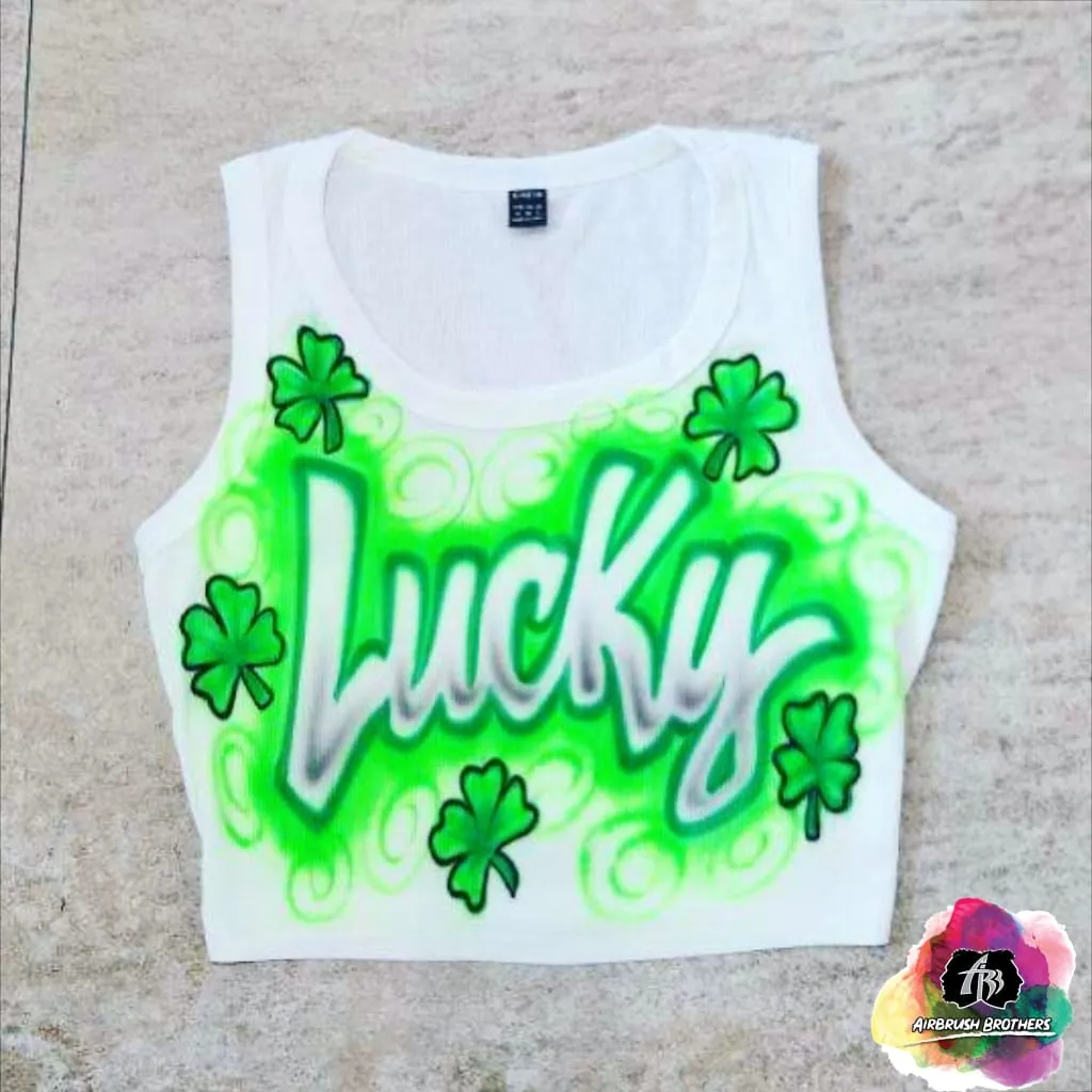 Airbrush Luck Crop Top