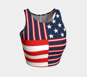 Americana Athletic Crop Top