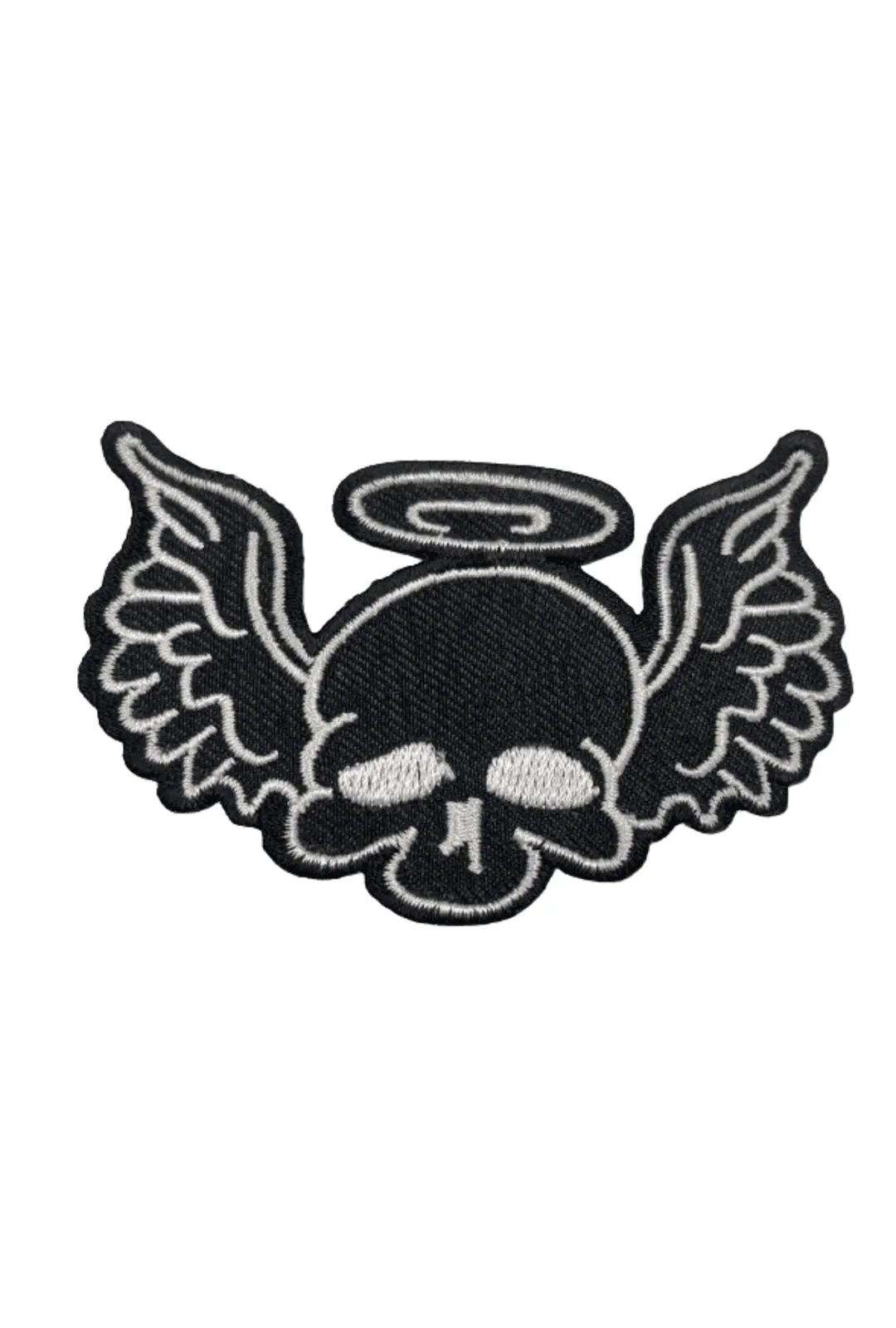 Angel Skull Iron on Patch