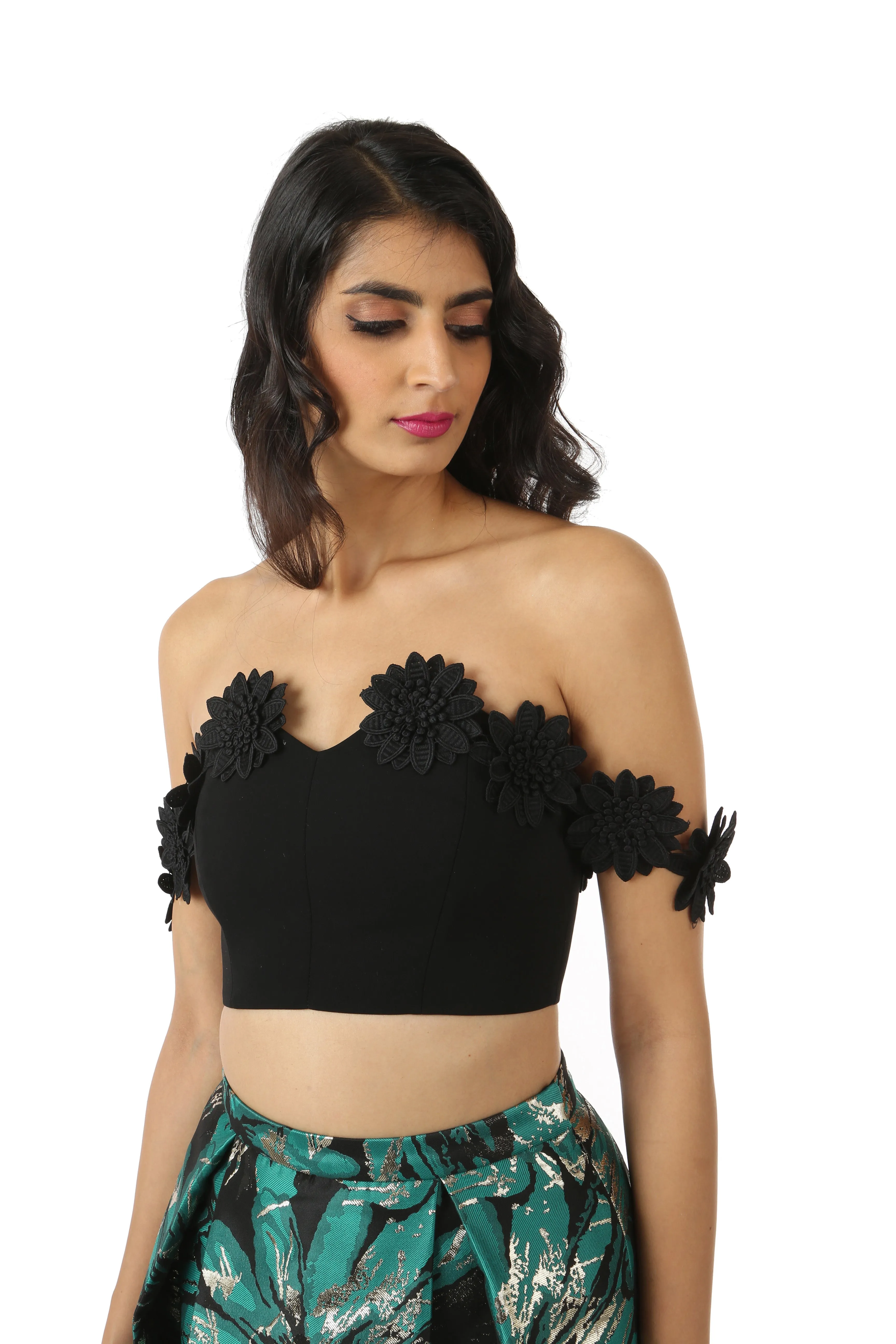 ANNA Floral Off-the-Shoulder Top