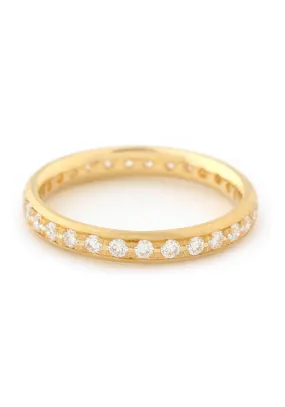 Anne Sportun 18K Yellow Gold Diamond Eternity Band