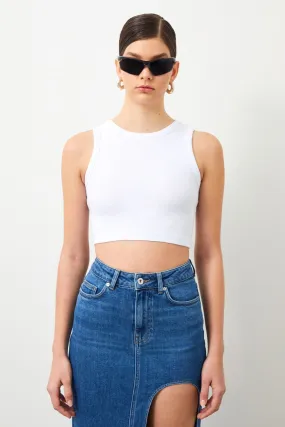 Arven White Women's Crop Top