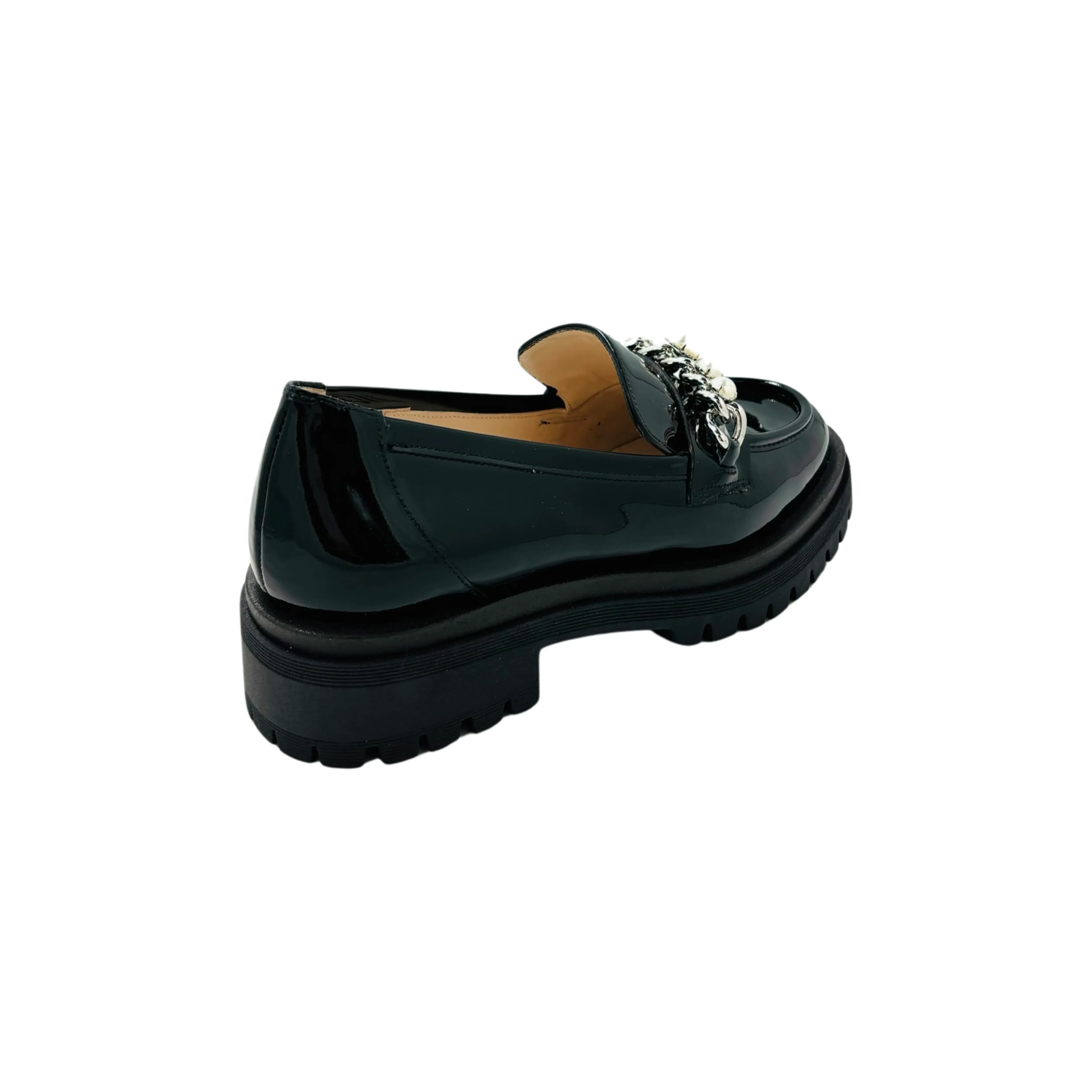 BER3360 Black Patent Loafer