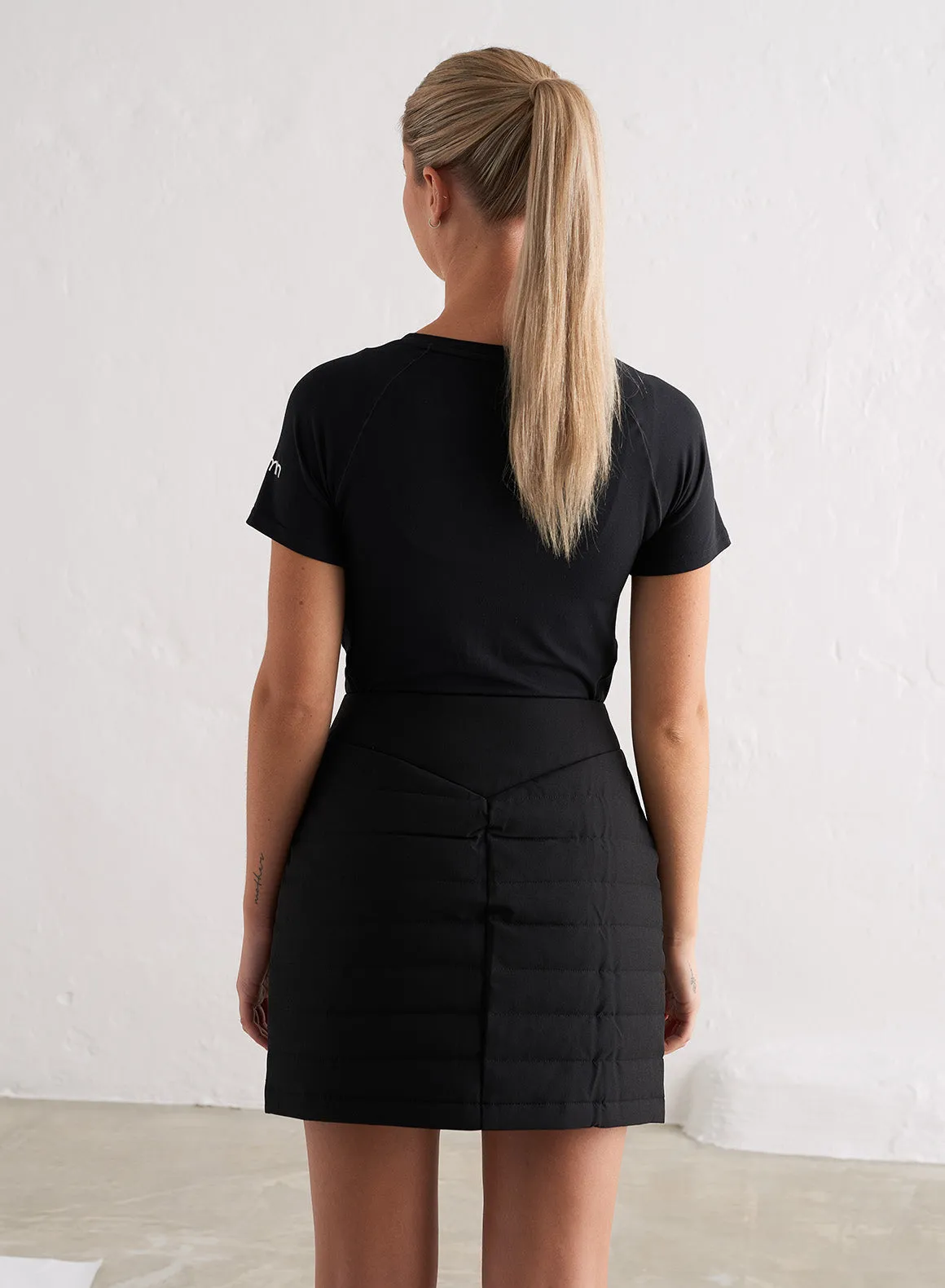 Black Padded Skirt