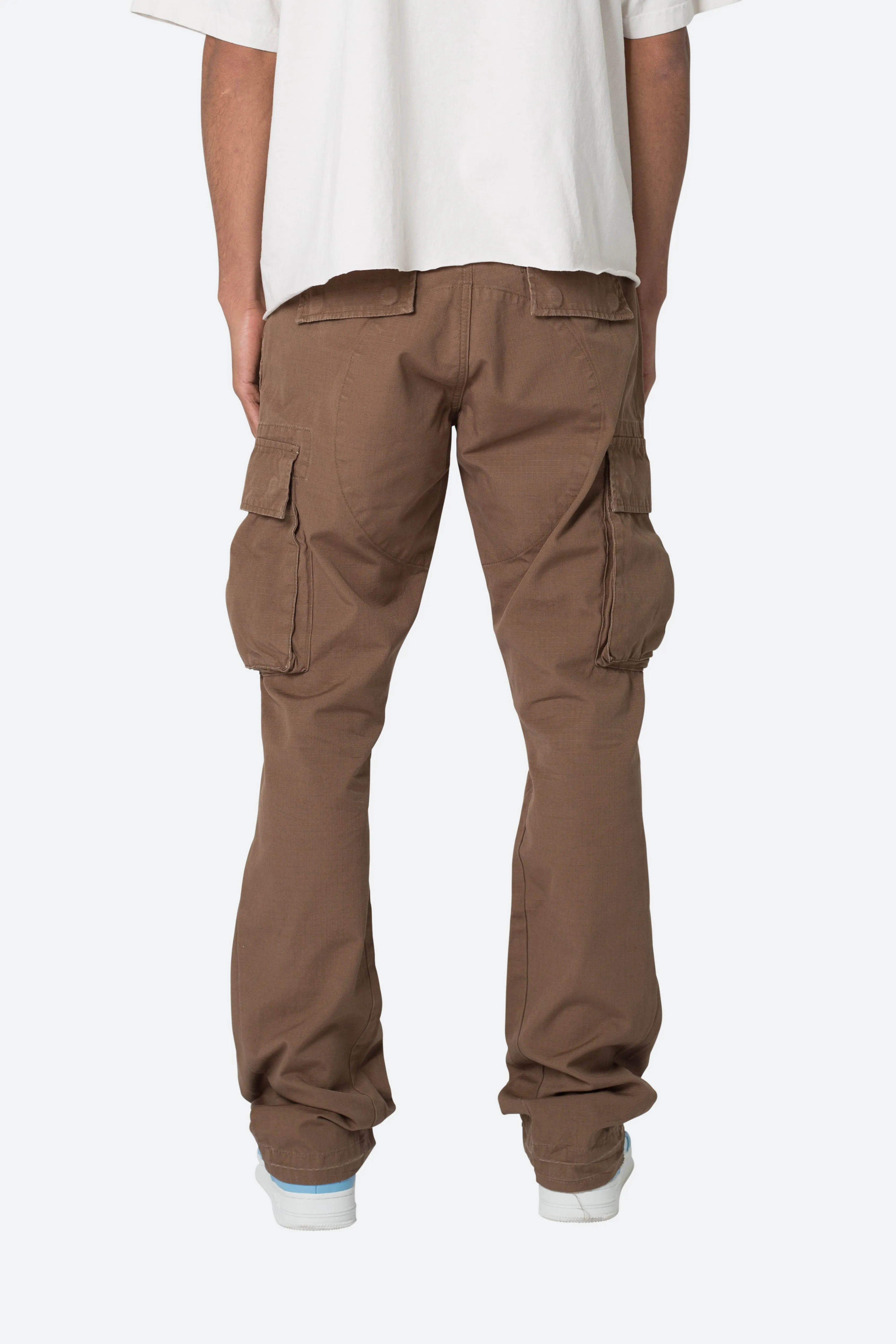 Bootcut Cargo Pants - Chocolate