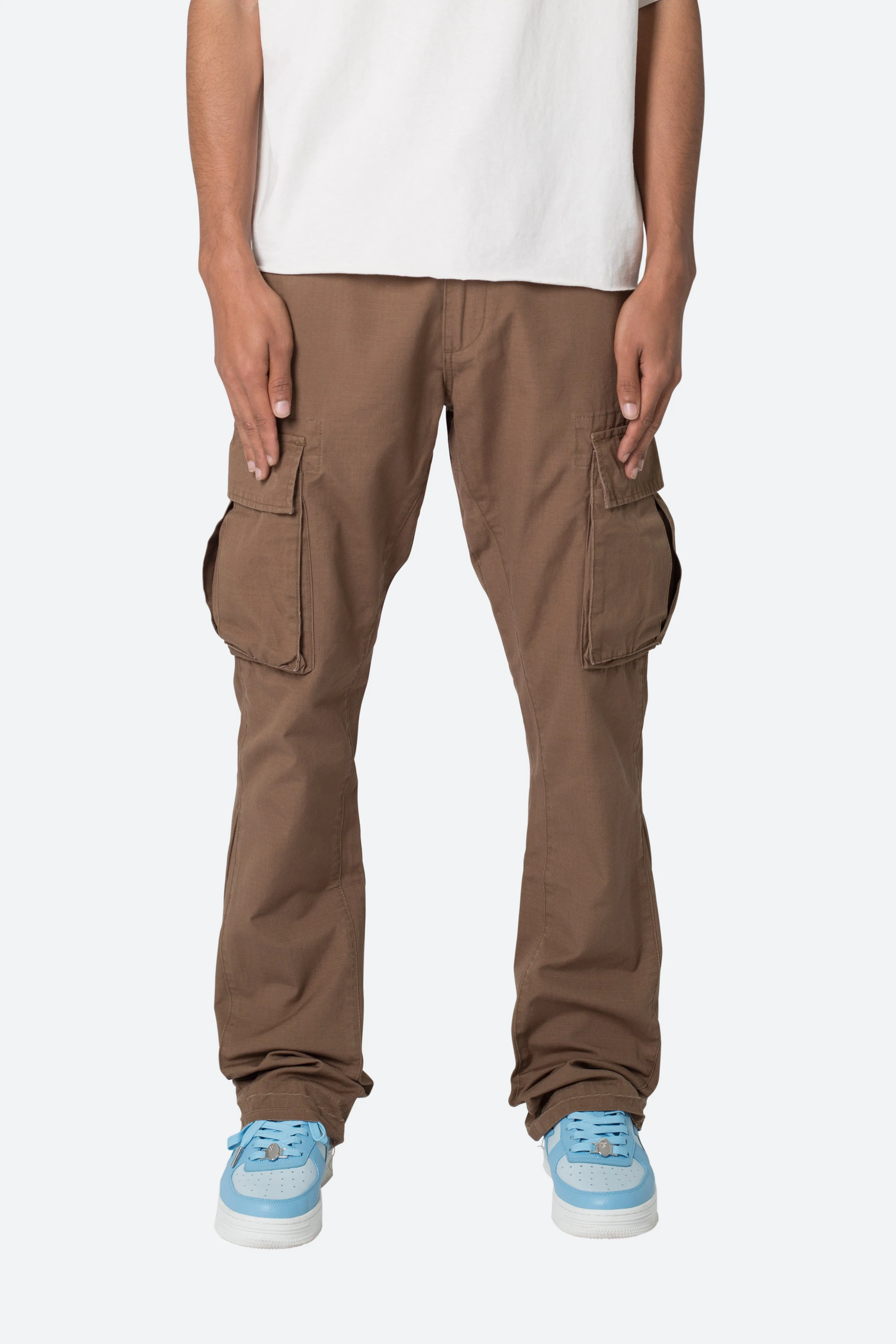 Bootcut Cargo Pants - Chocolate