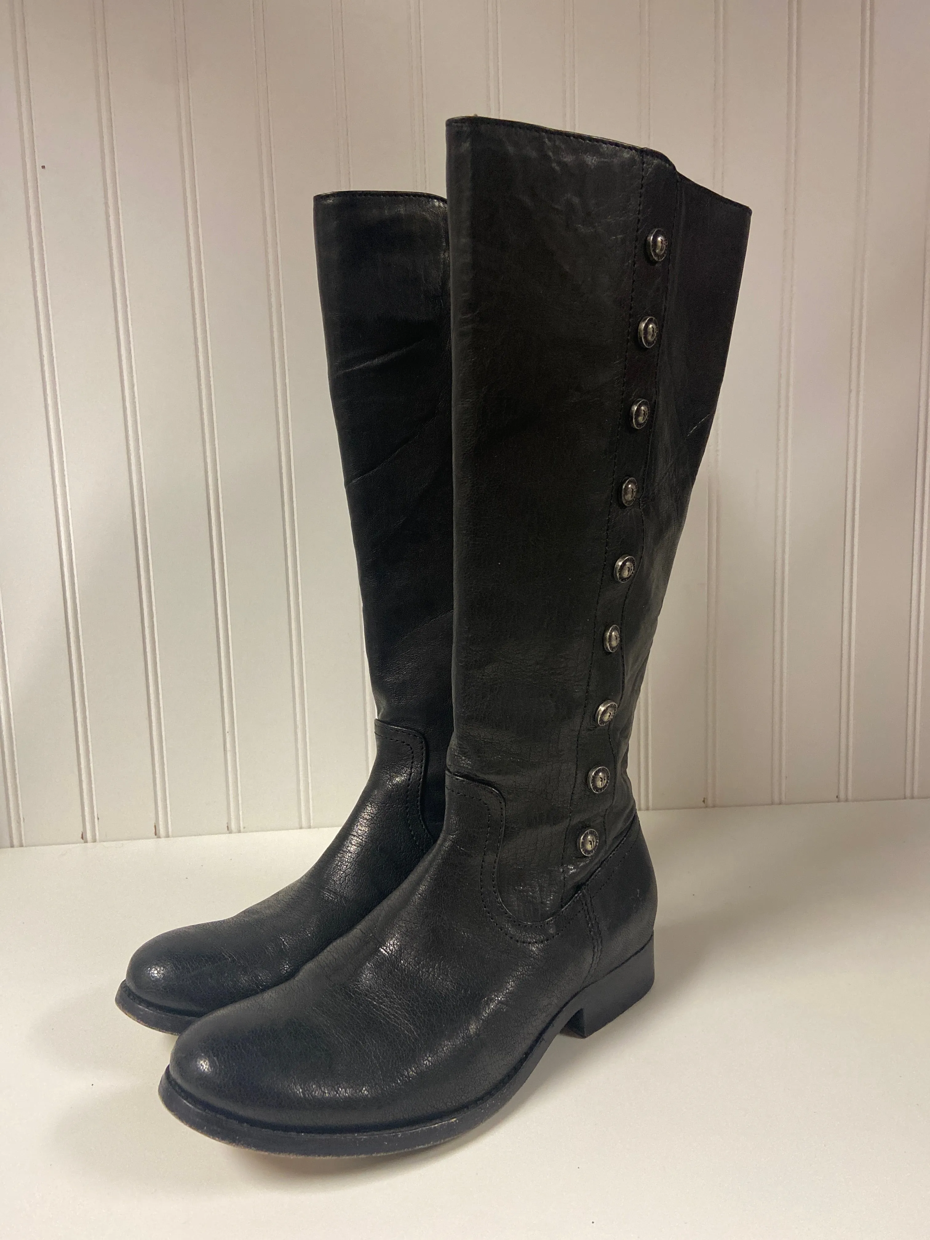 Boots Designer By Frye In Black, Size: 6a