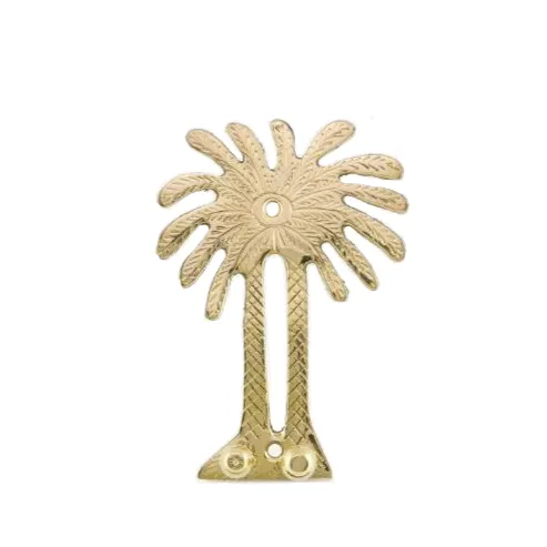 Brass two palm tree hook