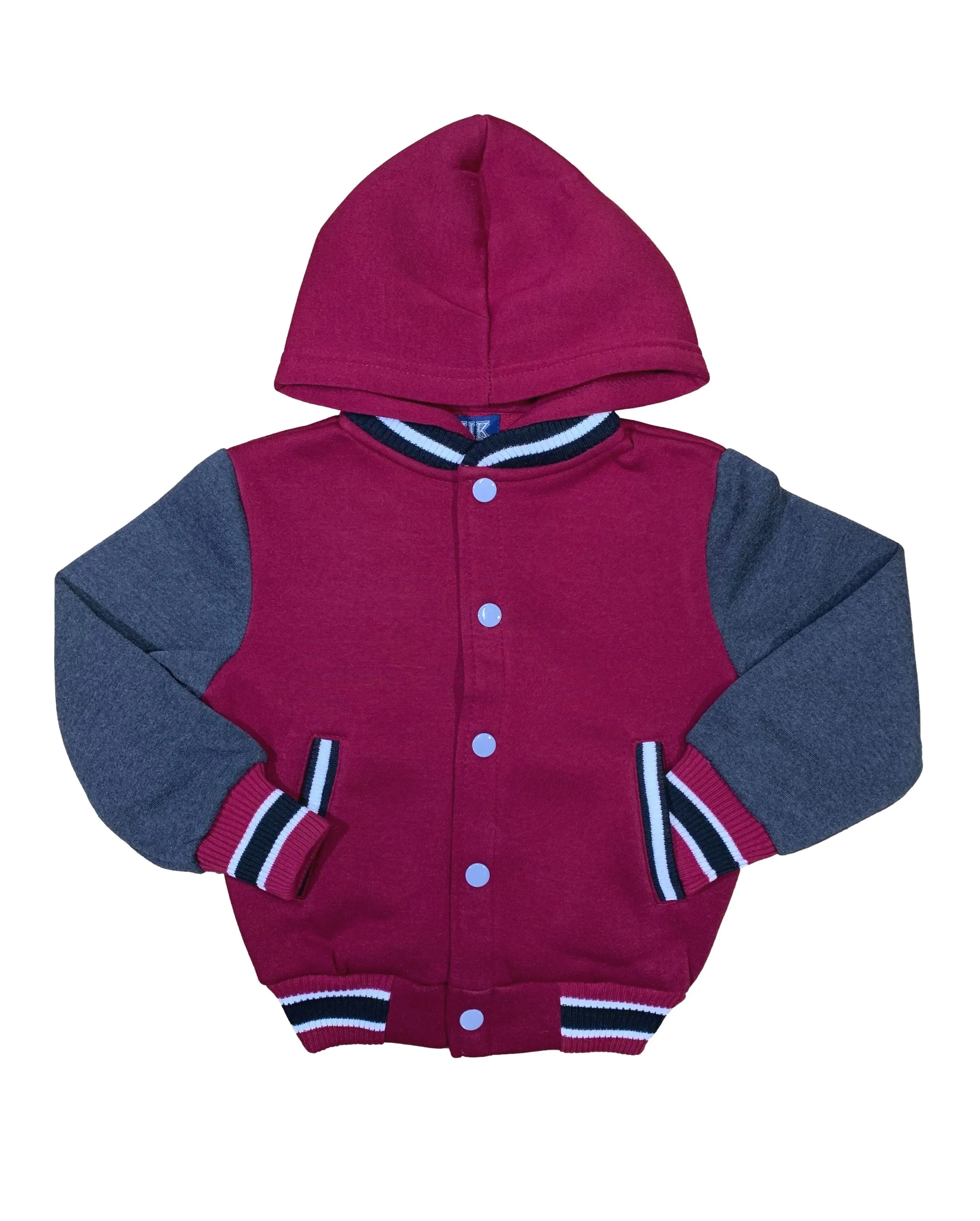 Burgundy Plain Varsity Jackets