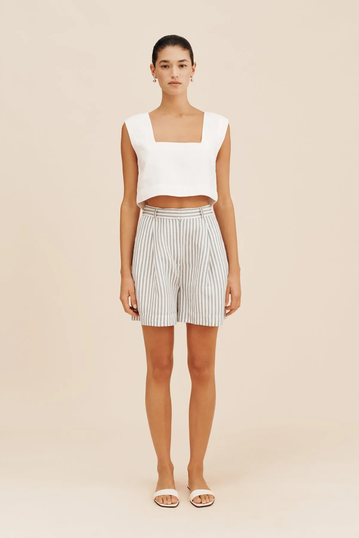 CALEB CROP TOP - IVORY