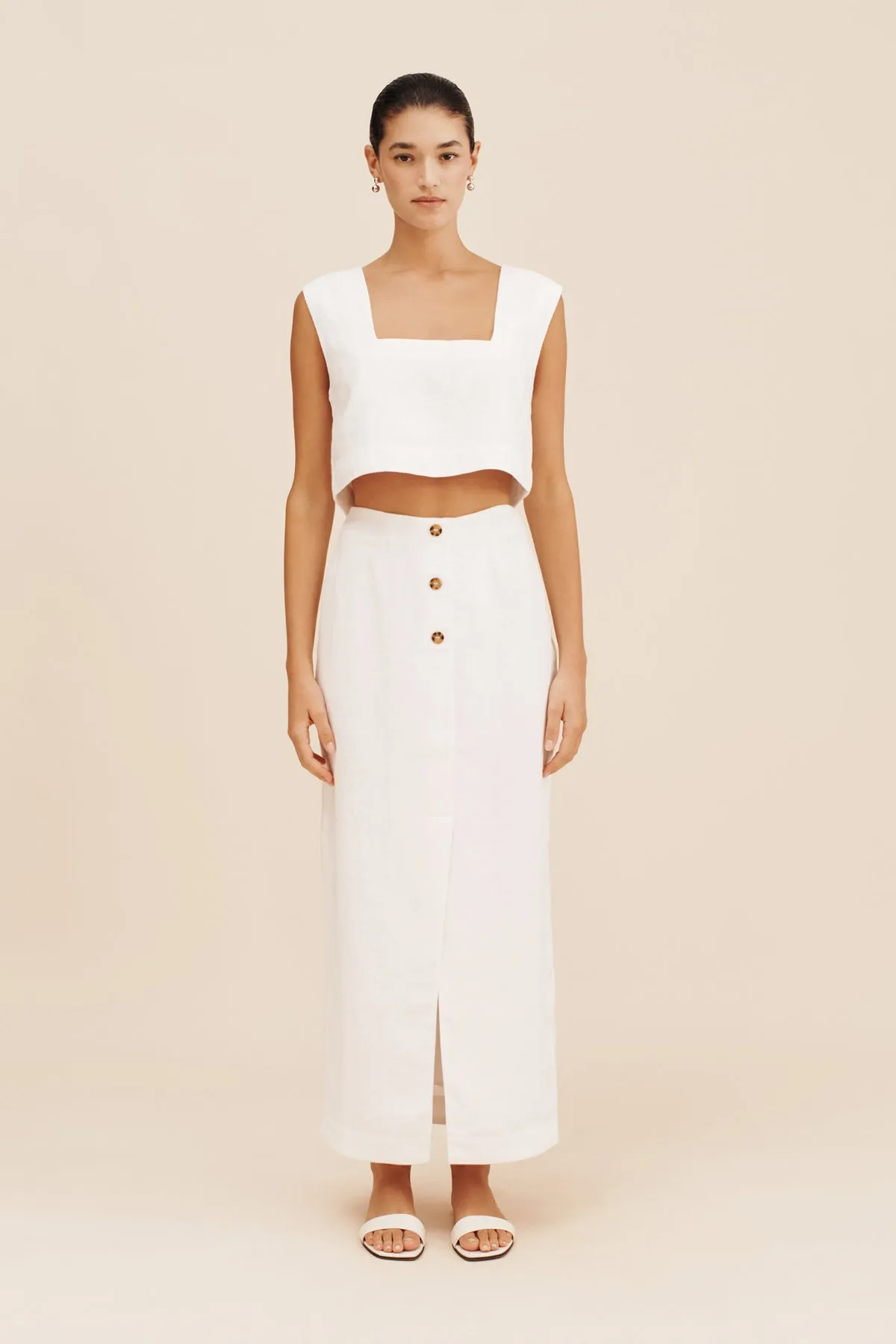 CALEB CROP TOP - IVORY