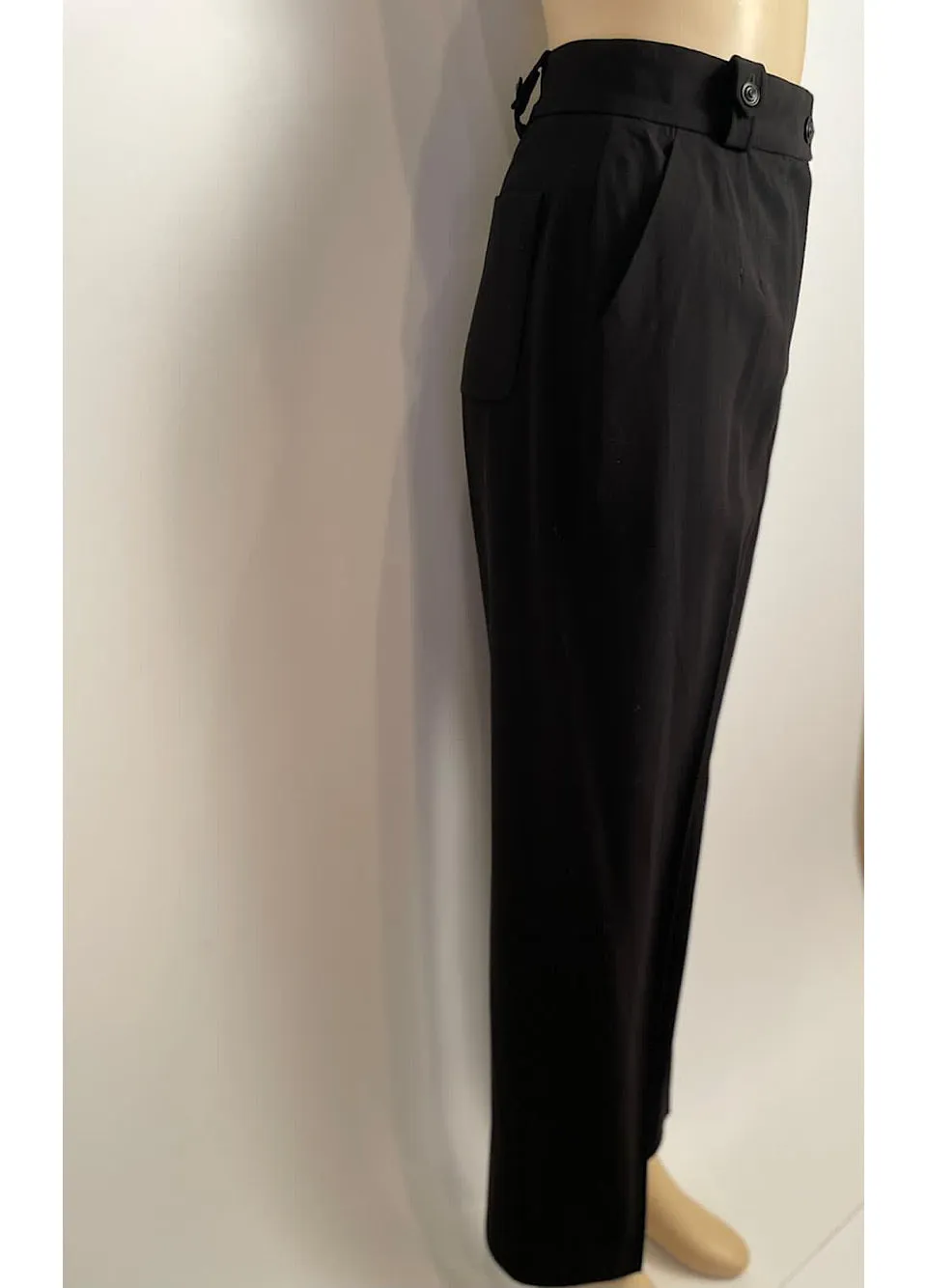 Chanel 99P 1999 Spring Black Pant Trousers FR 40