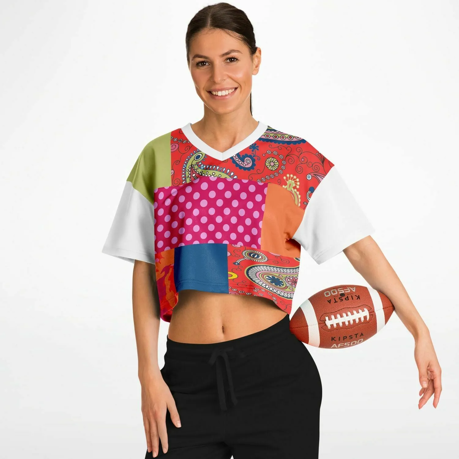 Chili Pepper Patchwork Crop Jersey