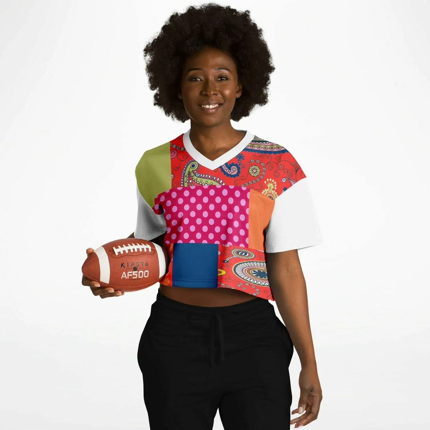 Chili Pepper Patchwork Crop Jersey