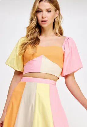 Creamsicle Crop Top