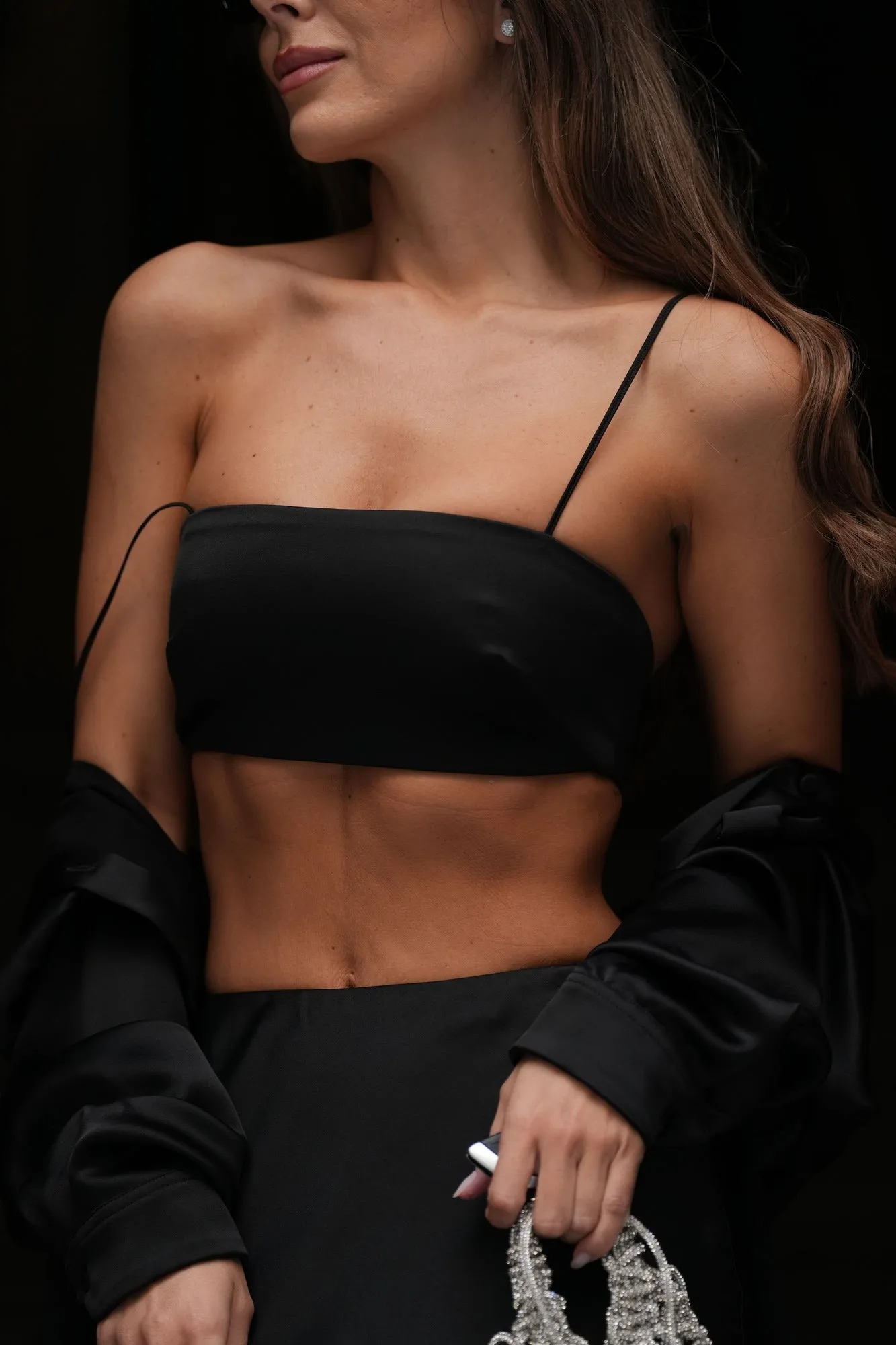 CROP TOP PRETO