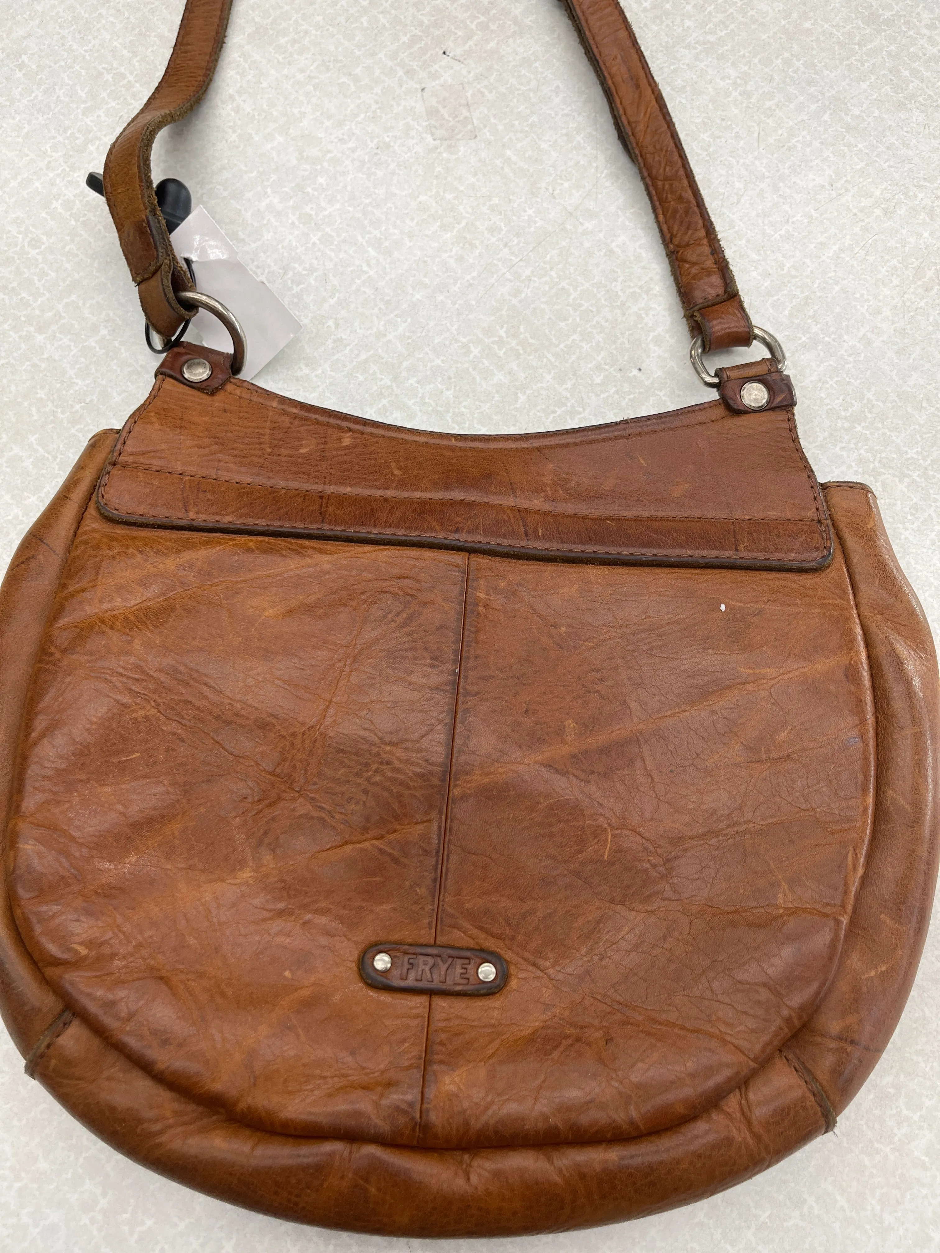 Crossbody Leather By Frye, Size: Medium