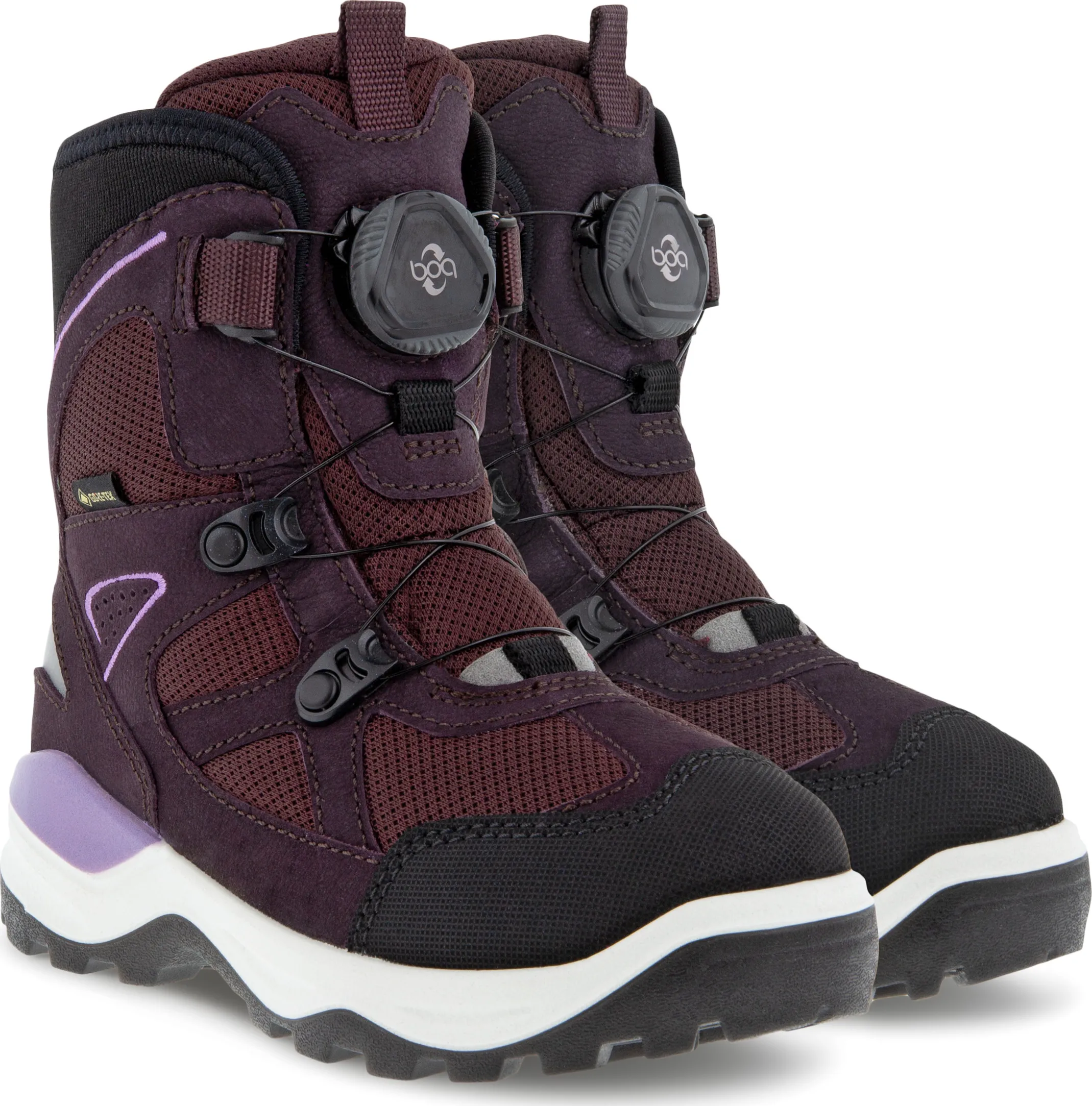 Ecco Kids&#x27; Ecco Snow Mountain Boot Gore Tex Black/Fig/Fig | Buy Ecco Kids&#x27; Ecco Snow Mountain Boot Gore Tex Black/Fig/Fig here | Outnorth