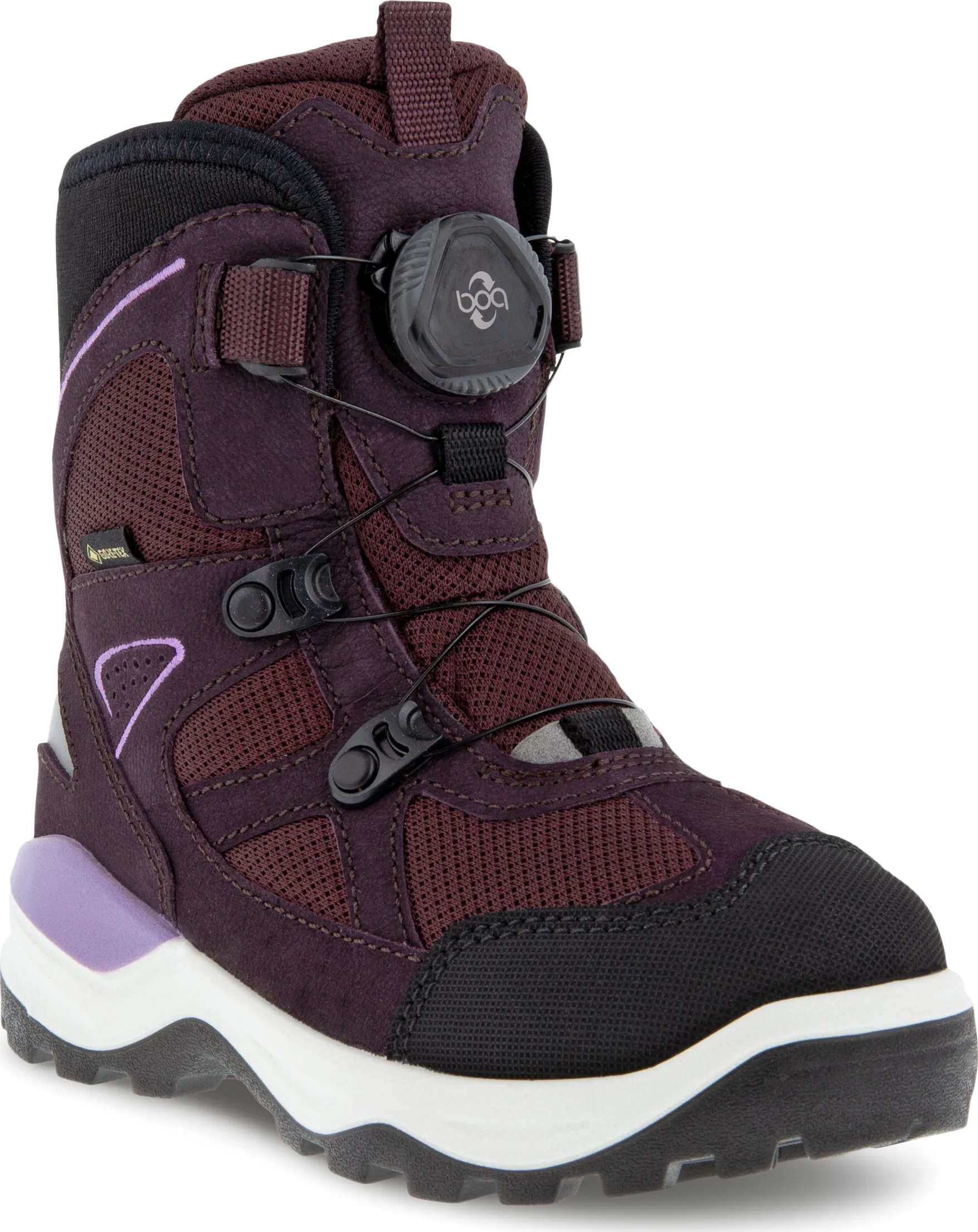 Ecco Kids&#x27; Ecco Snow Mountain Boot Gore Tex Black/Fig/Fig | Buy Ecco Kids&#x27; Ecco Snow Mountain Boot Gore Tex Black/Fig/Fig here | Outnorth