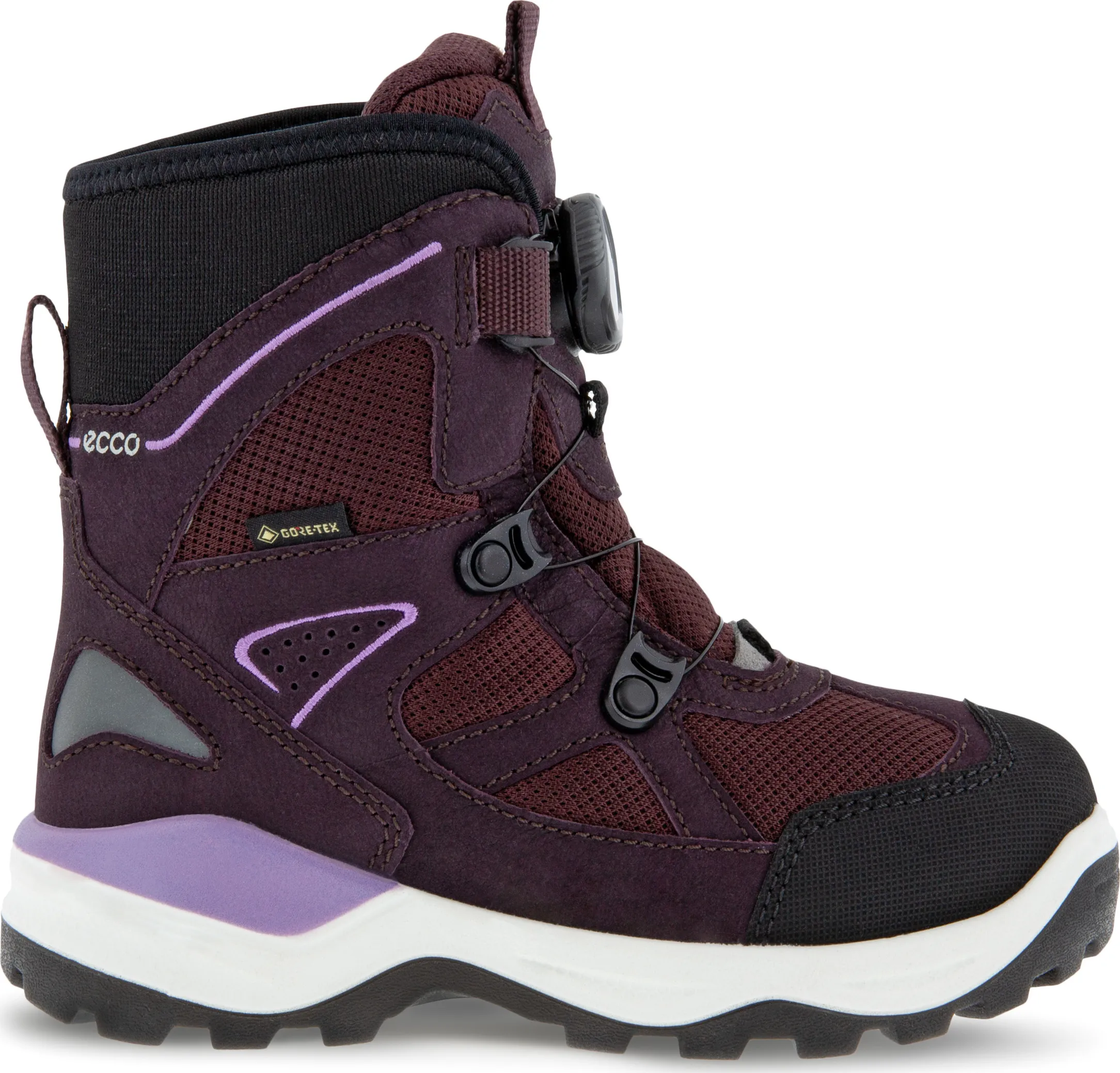 Ecco Kids&#x27; Ecco Snow Mountain Boot Gore Tex Black/Fig/Fig | Buy Ecco Kids&#x27; Ecco Snow Mountain Boot Gore Tex Black/Fig/Fig here | Outnorth