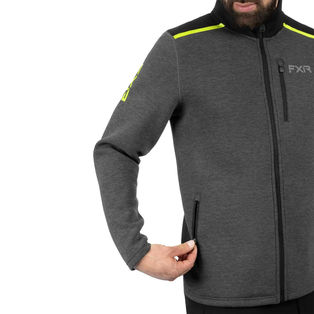 FXR Altitude Tech Zip-Up Jacket Asphalt/Hi-Vis Grey