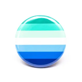 Gay men pride flag button