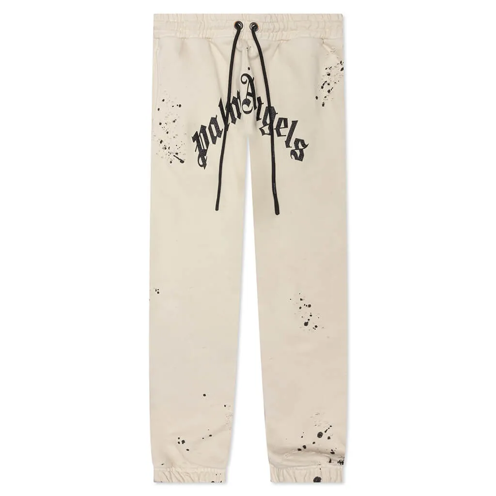 GD Glittered Logo Sweatpants - Off White