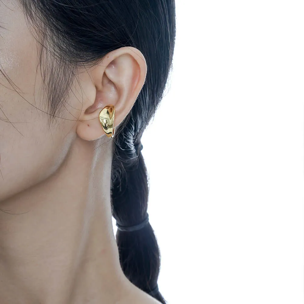 Geometric Adjustable Two-Way Ear Clip & Band Ring