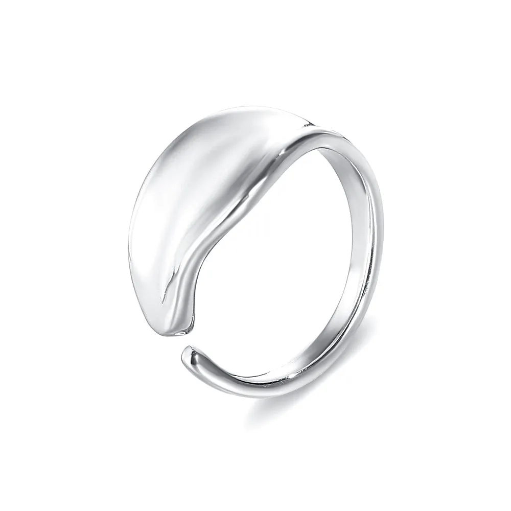 Geometric Adjustable Two-Way Ear Clip & Band Ring