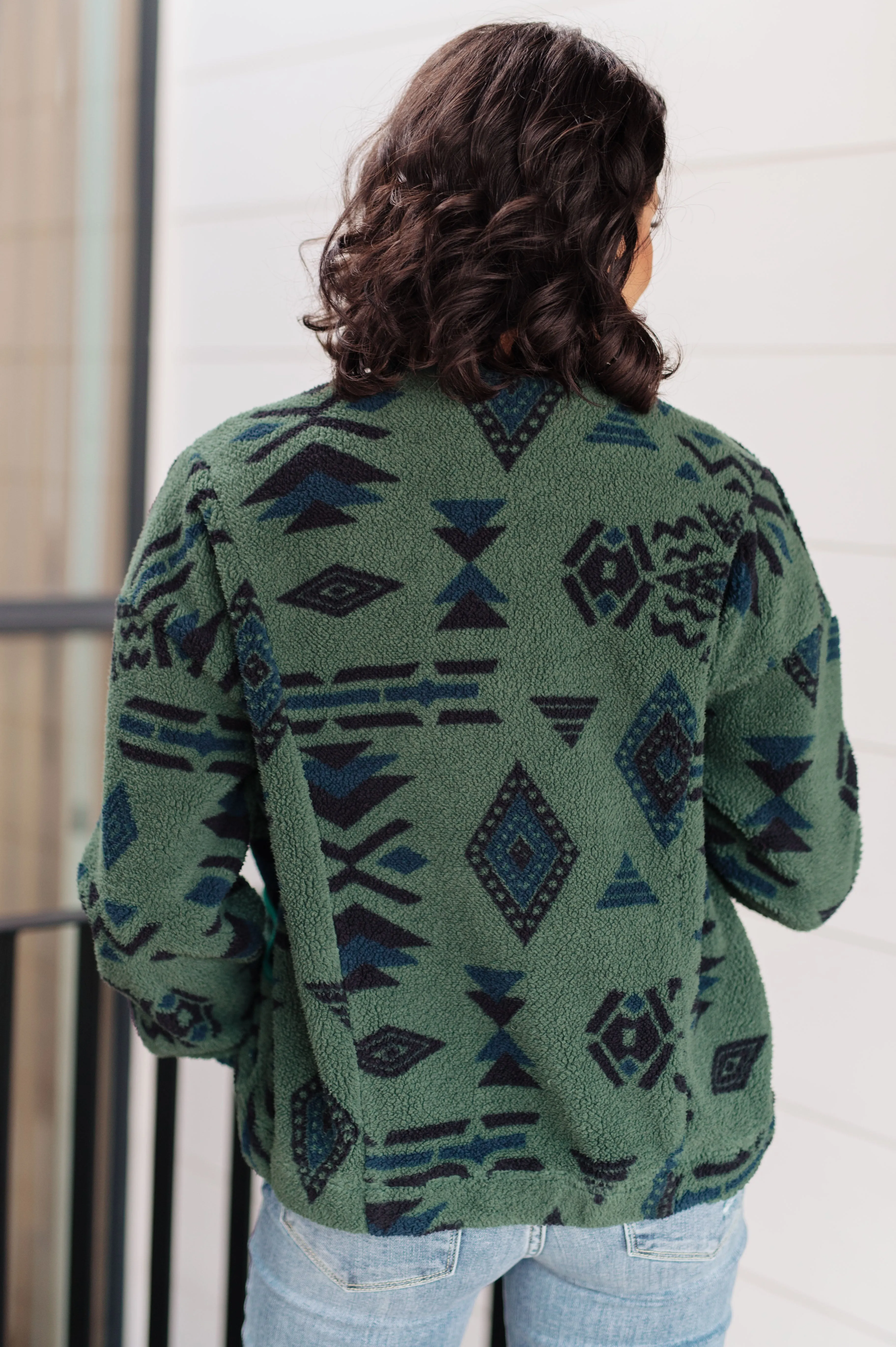 High Perspective Geometric Fleece