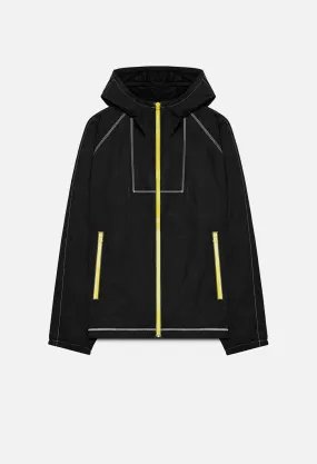 High Shrunk Nylon Fullzip / Black X Yellow