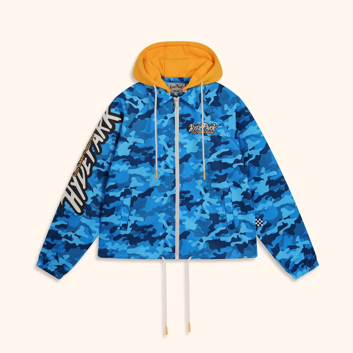 HYDE PARK Find The Zip Coach Jacket (Blue Camo)