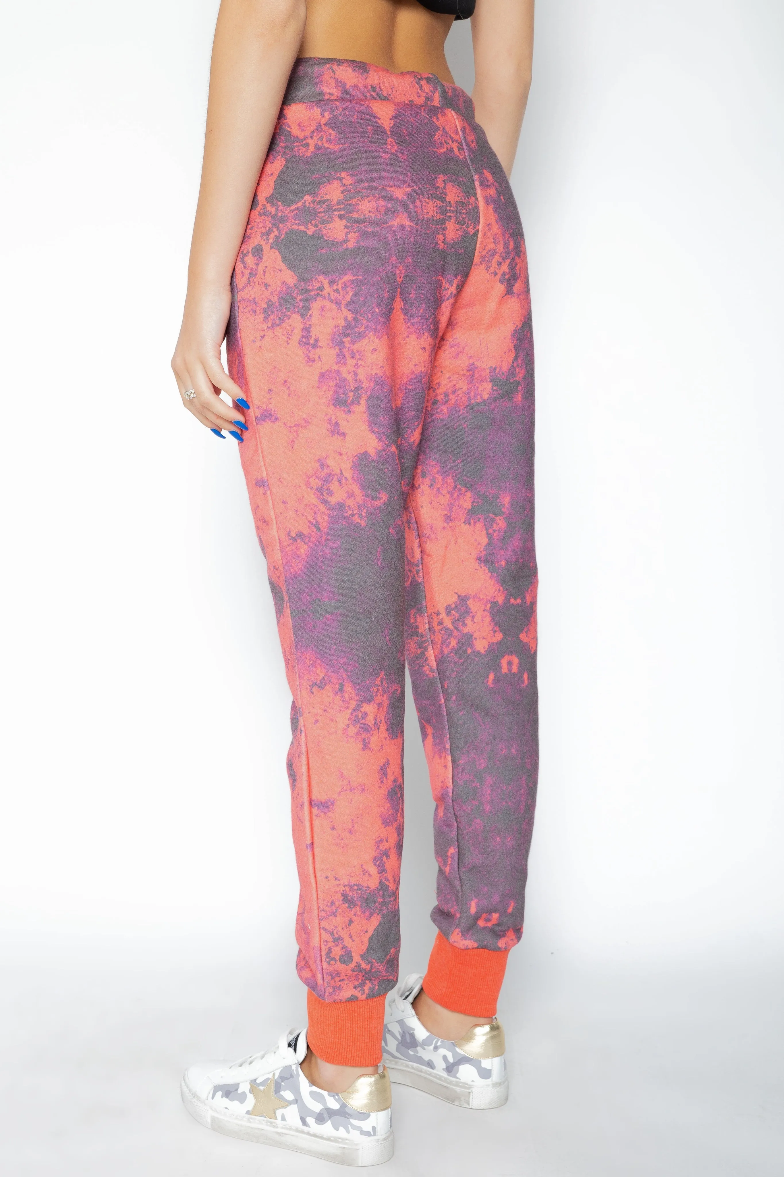 Ida Clay Black Tie-Dye Jogger