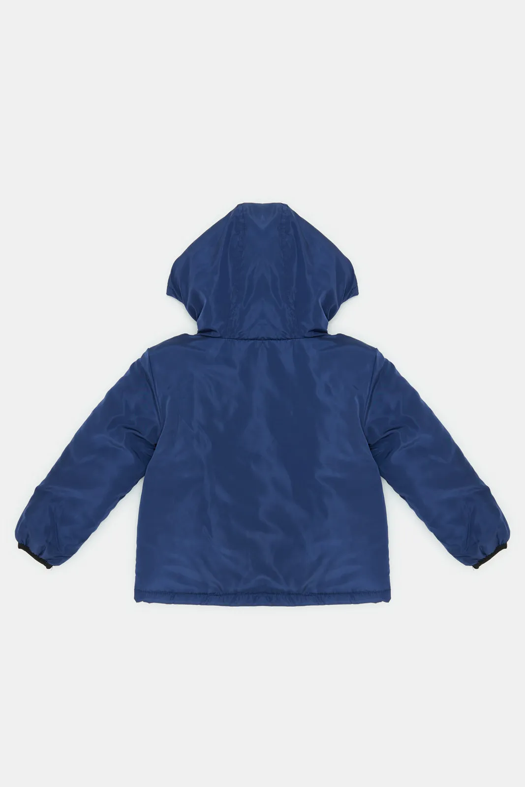 Infant Boys Navy Hooded Jacket