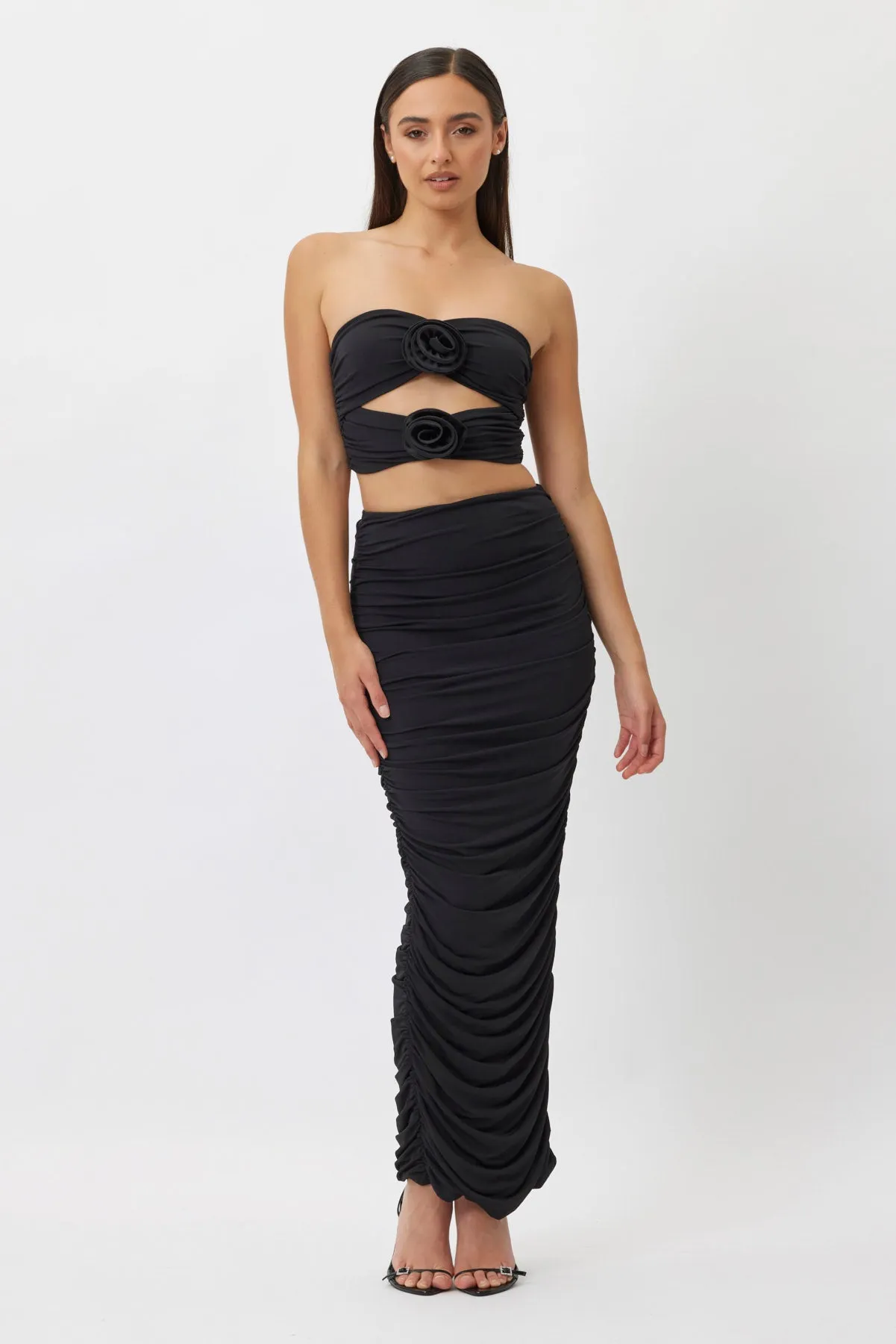 Julie Ruched Crop Top