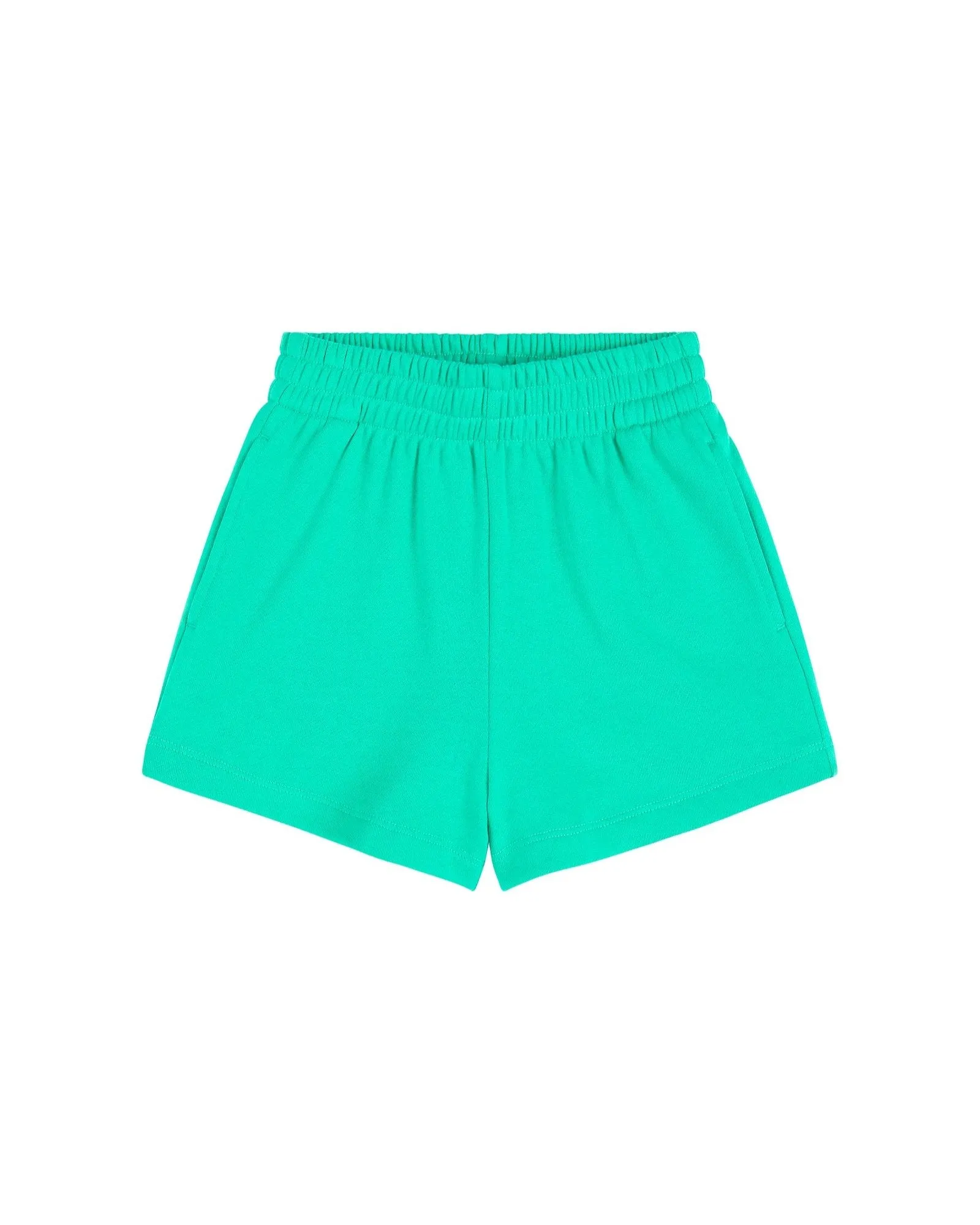 KIDS ESSENTIAL SWEAT SHORT - POOL GREEN