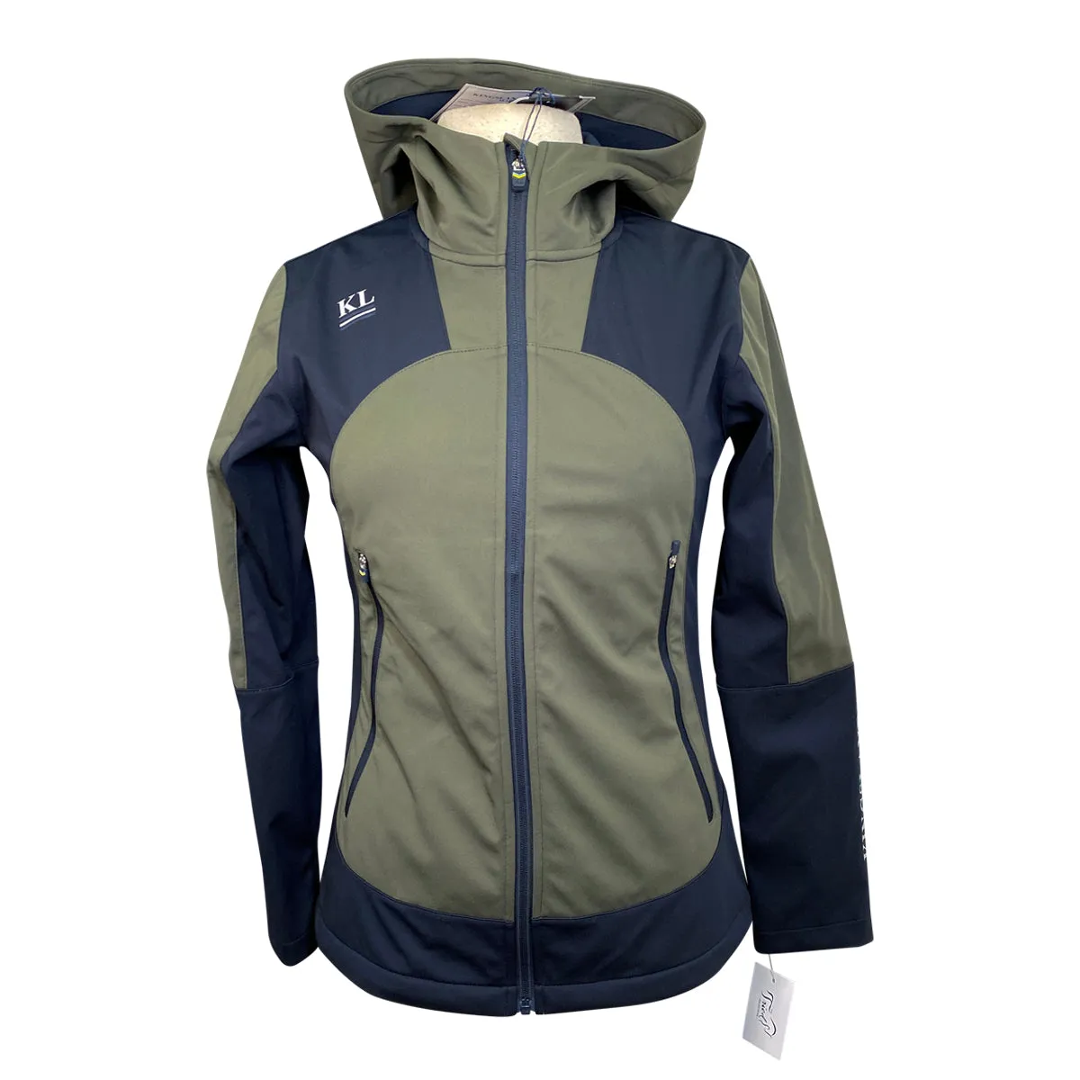 Kingsland 'Eliza' Softshell Jacket in Navy/Green Beluga - Women's Small