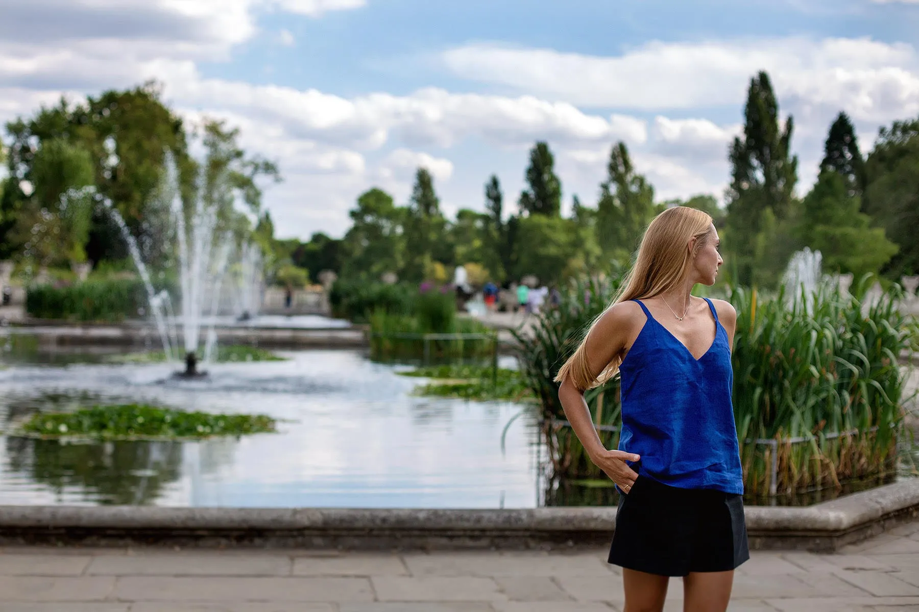 Linen top "Venus" (White)