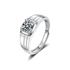 Men's Wedding Moissanite Ring