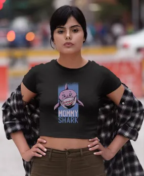 Mommy Shark Crop Top