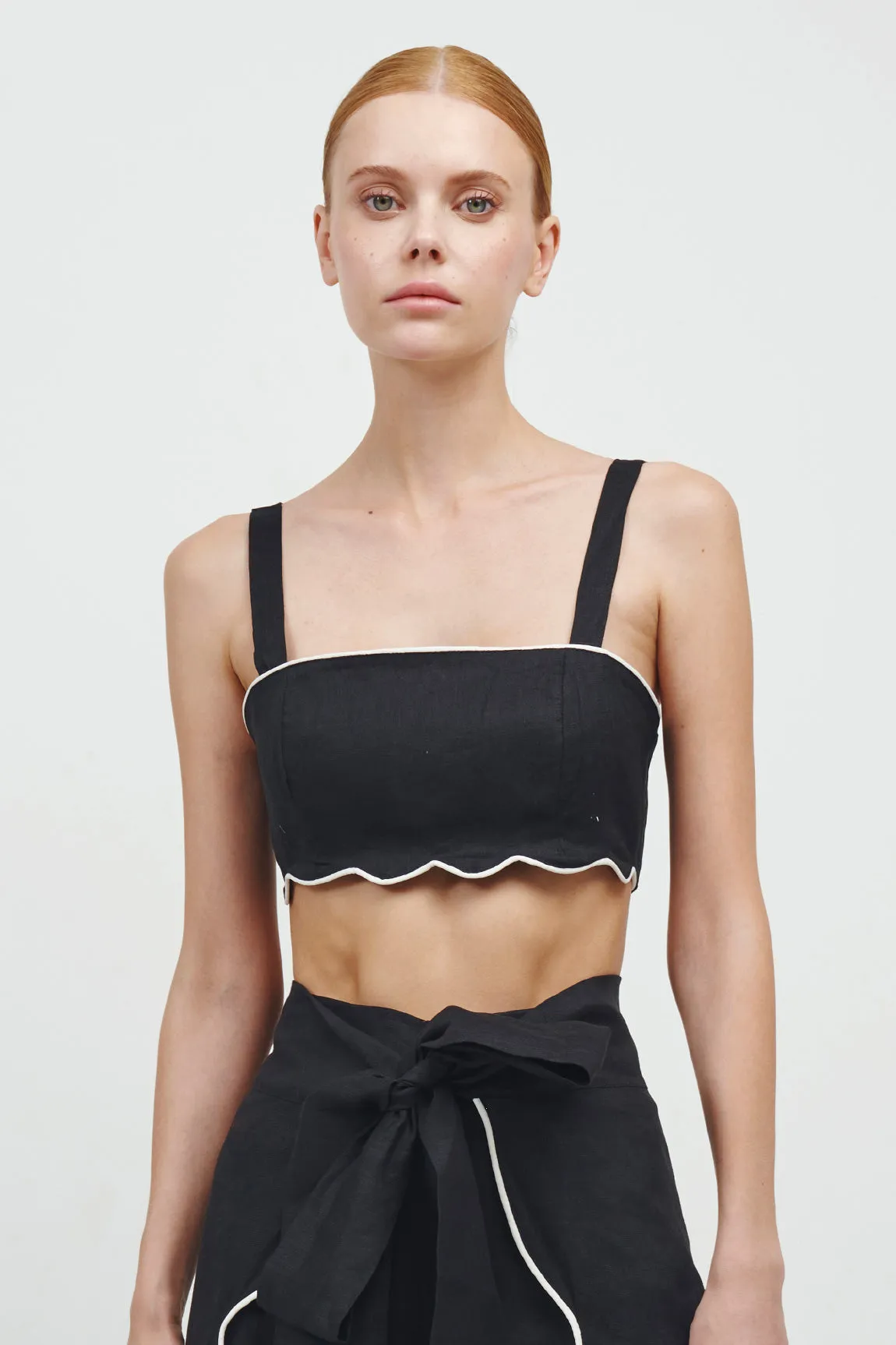 Moonflower Wavy Crop Top